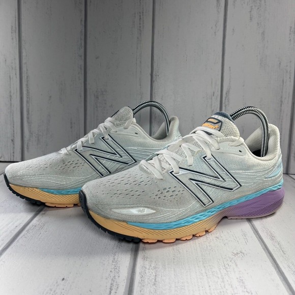 New Balance Fresh Foam Women's Running Shoes Orthotic White Blue Size 9 W860W12 - Picture 1 of 12